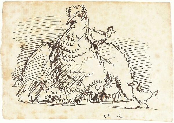 Hens and Chicks. Creator: John Linnell