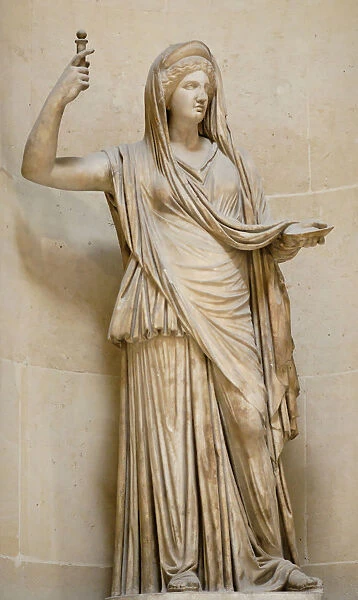 Hera Campana. Roman copy of an hellenistic original, 2th century BC. Artist: Art of Ancient Rome, Classical sculpture