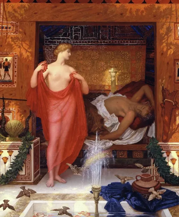 Framed Print : Hera in the House of Hephaistos, 1902. Creator: Sir William Blake Richmond Framed Print : Hera in the House of Hephaistos, 1902. Creator: Sir William Blake Richmond