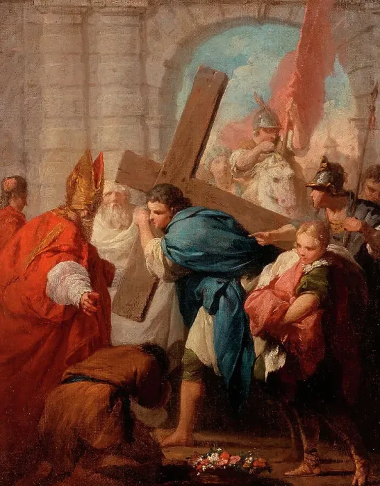 Framed Print : Heraclius Carrying the Cross, Probably 1728. Creator: Pierre Subleyras Framed Print : Heraclius Carrying the Cross, Probably 1728. Creator: Pierre Subleyras