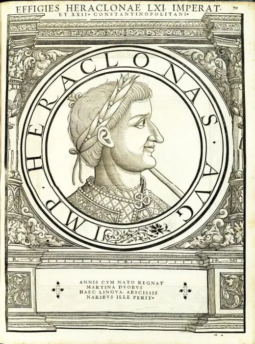 Framed Print : Heraclonas (626 - 641 AD), 1559 Framed Print : Heraclonas (626 - 641 AD), 1559