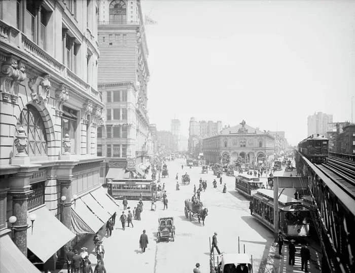 Framed Print : Herald Square, New York, c1904. Creator: Unknown Framed Print : Herald Square, New York, c1904. Creator: Unknown