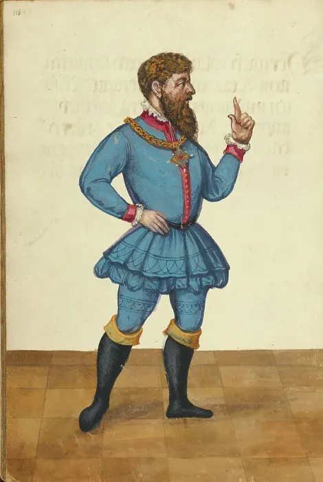 Framed Print : A Herald Wearing a Medal on a Chain, about 1560-1570. Creator: Unknown Framed Print : A Herald Wearing a Medal on a Chain, about 1560-1570. Creator: Unknown
