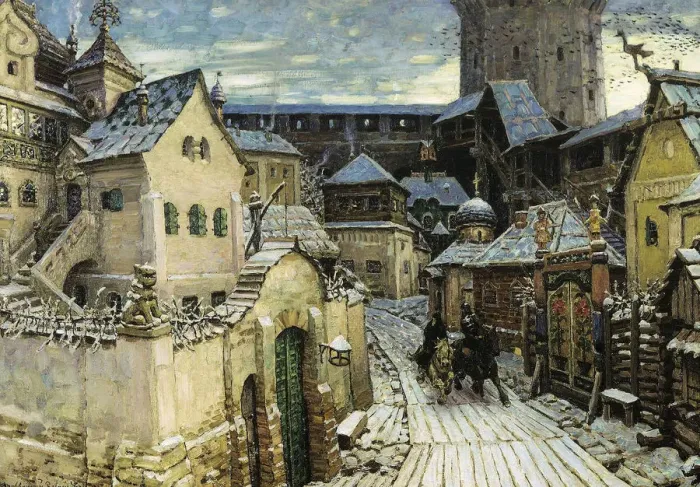 Framed Print : A Heralds, In the morning in the Kremlin, 1913 Framed Print : A Heralds, In the morning in the Kremlin, 1913