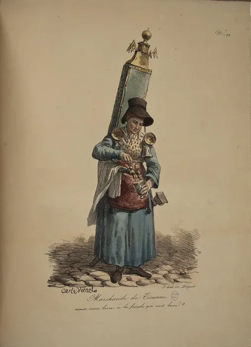 Framed Print : Herbal tea seller. From the Series Cris de Paris (The Cries of Paris), 1815. Creator: Vernet, Carle (1758-1836). Herbal tea seller. From the Series Cris de Paris (The Cries of Paris), 1815. Creator: Vernet, Carle (1758-1836) Framed Print : Herbal tea seller. From the Series Cris de Paris (The Cries of Paris), 1815. Creator: Vernet, Carle (1758-1836). Herbal tea seller. From the Series Cris de Paris (The Cries of Paris), 1815. Creator: Vernet, Carle (1758-1836)