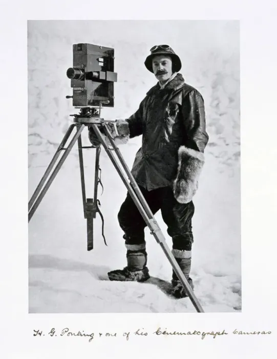 Framed Print : Herbert Ponting, British photographer, in the Antarctic, 1910-1912 Framed Print : Herbert Ponting, British photographer, in the Antarctic, 1910-1912