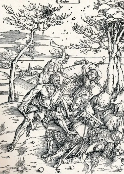 Framed Print : Hercules, 1497 (1906). Artist: Albrecht Durer Framed Print : Hercules, 1497 (1906). Artist: Albrecht Durer