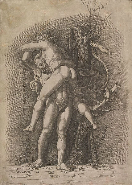 Hercules and Antaeus, ca. 1497. Creator: Unknown