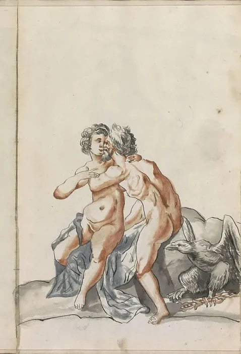 Framed Print : Hercules and Deïanira, 1696. Creator: Hendrick van Beaumont Framed Print : Hercules and Deïanira, 1696. Creator: Hendrick van Beaumont