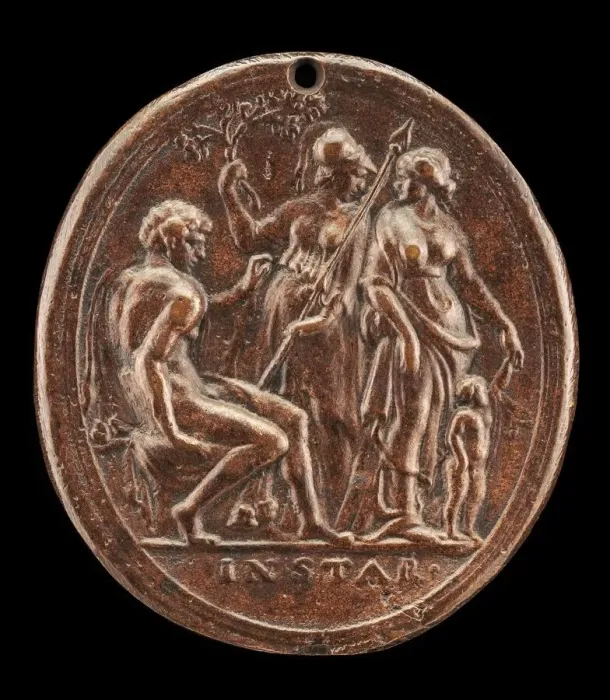 Framed Print : Hercules between Minerva and Venus. Creator: Valerio Belli Framed Print : Hercules between Minerva and Venus. Creator: Valerio Belli