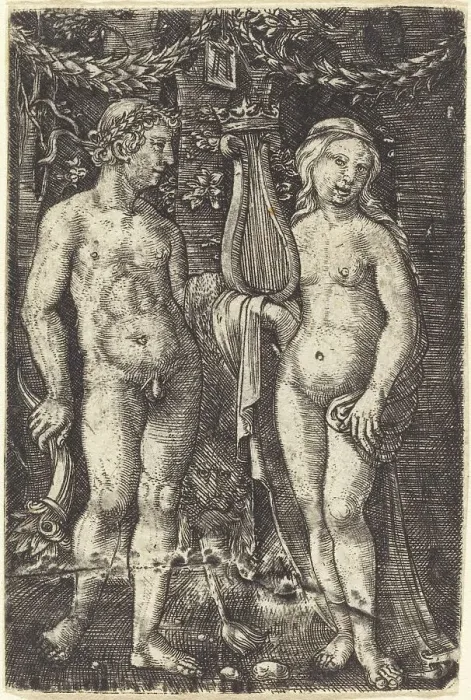 Framed Print : Hercules and a Muse, c. 1520 / 1525. Creator: Albrecht Altdorfer Framed Print : Hercules and a Muse, c. 1520 / 1525. Creator: Albrecht Altdorfer