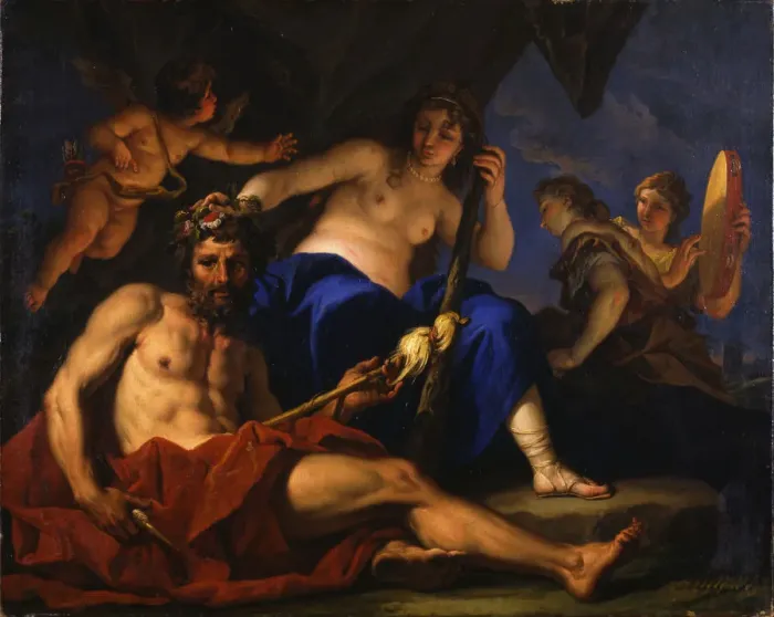 Framed Print : Hercules and Omphale, 1701 Framed Print : Hercules and Omphale, 1701
