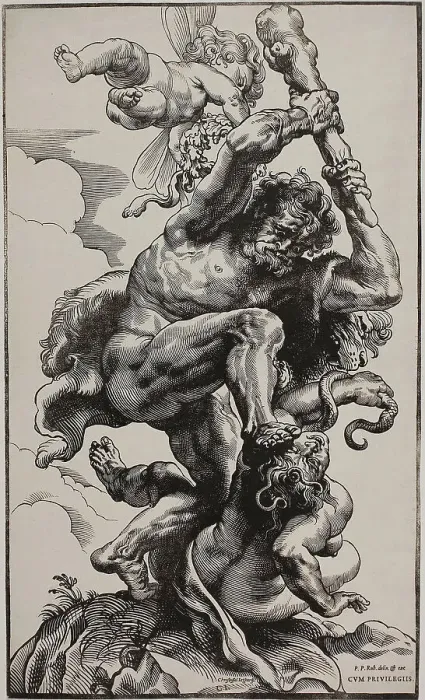 Framed Print : Hercules Slaying Envy, 1633 / 34. Creator: Christoffel Jegher Framed Print : Hercules Slaying Envy, 1633 / 34. Creator: Christoffel Jegher