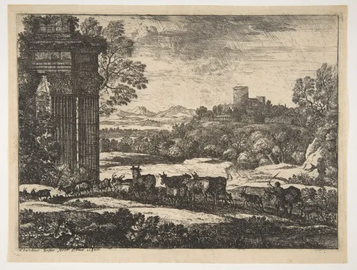 Framed Print : The Herd Returning in Stormy Weather, ca. 1650-51. Creator: Claude Lorrain Framed Print : The Herd Returning in Stormy Weather, ca. 1650-51. Creator: Claude Lorrain