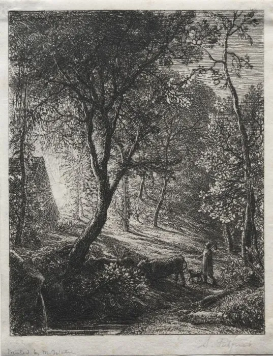 Framed Print : The Herdsmans Cottage, 1850. Creator: Samuel Palmer (British, 1805-1881) Framed Print : The Herdsmans Cottage, 1850. Creator: Samuel Palmer (British, 1805-1881)