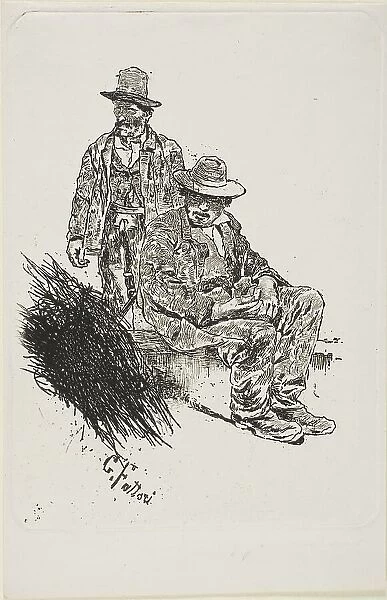 Herdsmen, c.1885. Creator: Giovanni Fattori