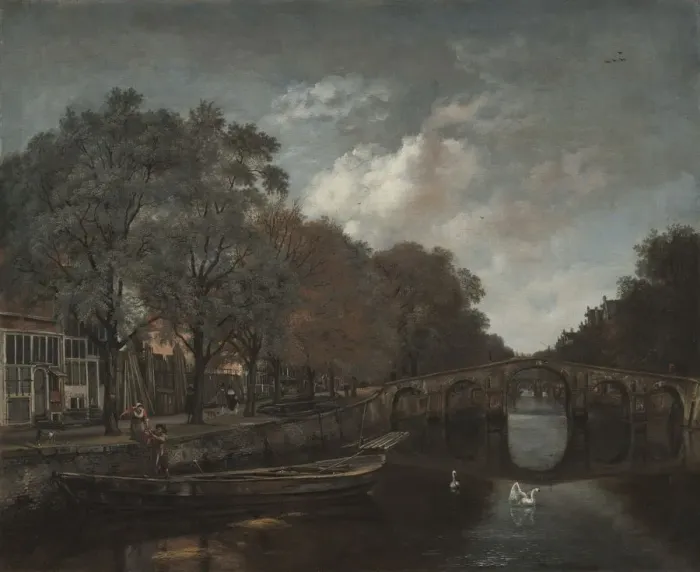 Framed Print : Herengracht, Amsterdam, c. 1661. Creator: Jan Wijnants (Dutch, 1635-1684) Framed Print : Herengracht, Amsterdam, c. 1661. Creator: Jan Wijnants (Dutch, 1635-1684)