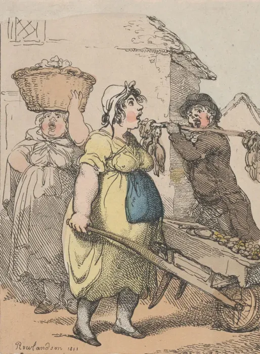Framed Print : Heres Your Potatoes, Four Full Pounds for Two Pence, 1811. 1811 Framed Print : Heres Your Potatoes, Four Full Pounds for Two Pence, 1811. 1811