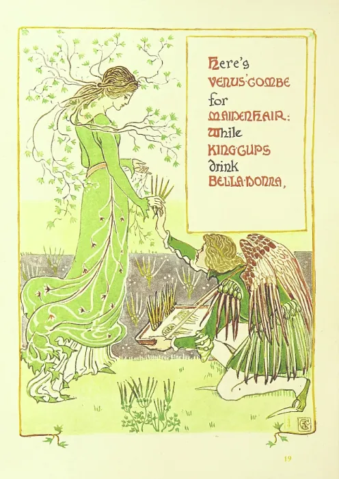 Framed Print : Here's Venus'-Combe for Maidenhair: While King-Cups drink Bella-Donna, 1899 Framed Print : Here's Venus'-Combe for Maidenhair: While King-Cups drink Bella-Donna, 1899