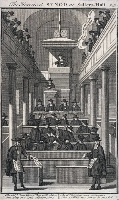 Framed Print : The Heretical Synod at Salters Hall Chapel, London, 1720 Framed Print : The Heretical Synod at Salters Hall Chapel, London, 1720