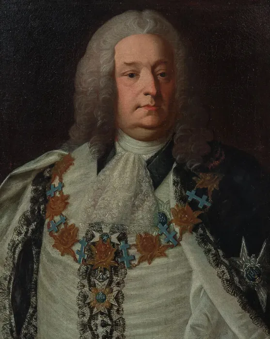 Framed Print : Herman Cedercreutz, 1684-1754, 1754. Creator: Per Fjellström Framed Print : Herman Cedercreutz, 1684-1754, 1754. Creator: Per Fjellström