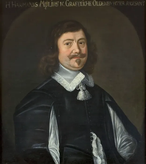 Framed Print : Hermann Mylius, c17th century. Creator: Anon Framed Print : Hermann Mylius, c17th century. Creator: Anon