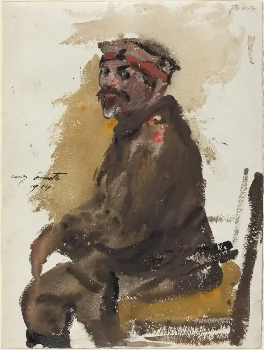 Framed Print : Hermann Struck in Uniform, 1914. Creator: Lovis Corinth Framed Print : Hermann Struck in Uniform, 1914. Creator: Lovis Corinth
