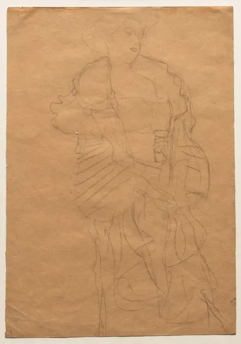 Framed Print : Hermine Gallia, c. 1903. Creator: Gustav Klimt (Austrian, 1862-1918) Framed Print : Hermine Gallia, c. 1903. Creator: Gustav Klimt (Austrian, 1862-1918)