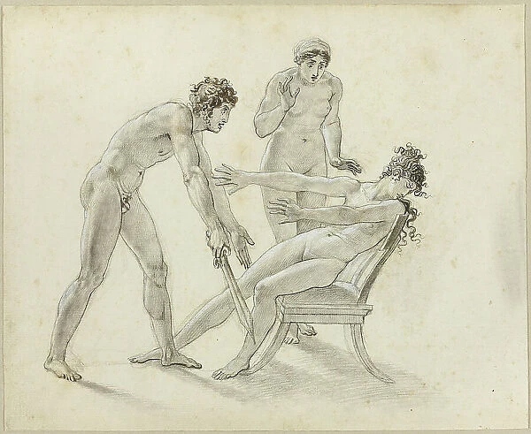 Hermione Rejecting Orestes, c. 1799. Creator: Girodet de Roucy-Trioson