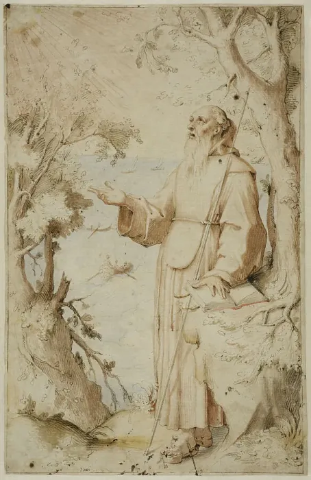 Framed Print : Hermit. Creator: Jan Symonsz. Pynas Framed Print : Hermit. Creator: Jan Symonsz. Pynas