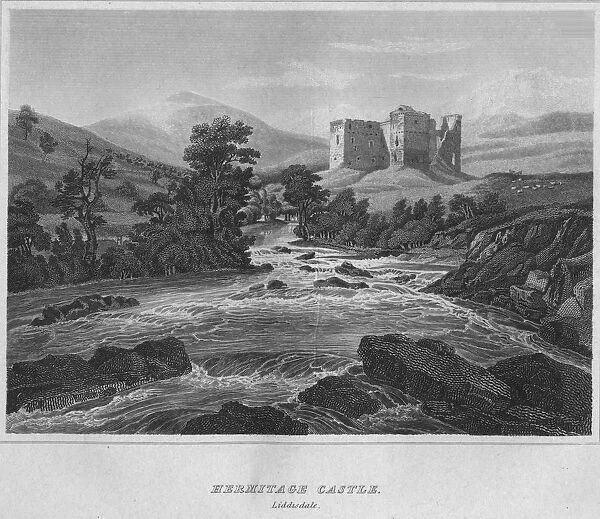 Hermitage Castle. Liddisdale, 1814. Artist: John Greig
