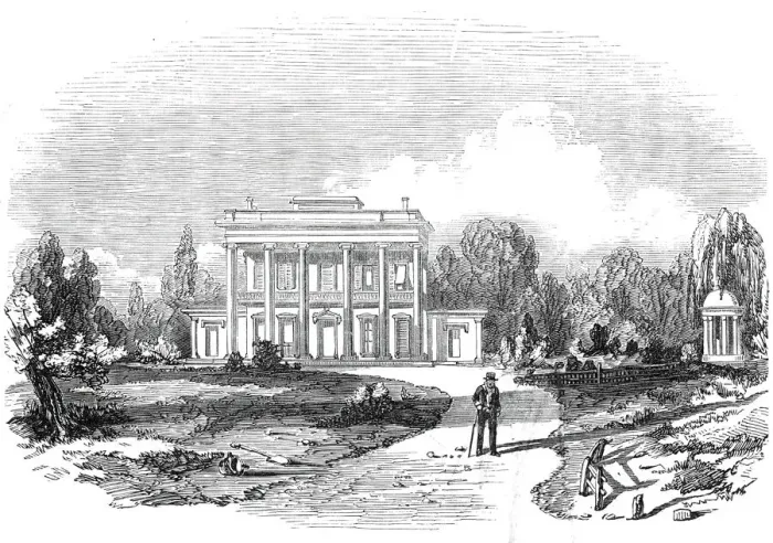 Framed Print : The Hermitage, the Residence and Burial Place of General Jackson, 1845. Creator: Unknown Framed Print : The Hermitage, the Residence and Burial Place of General Jackson, 1845. Creator: Unknown