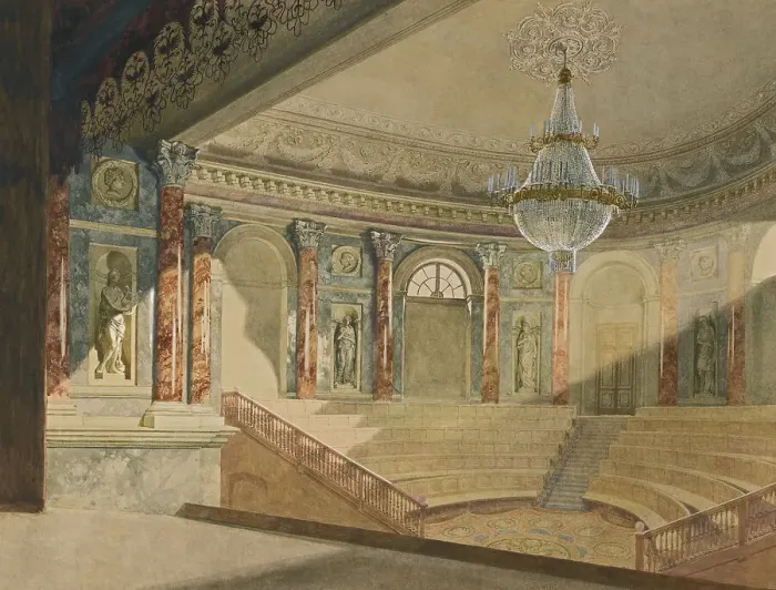 Framed Print : The Hermitage Theatre, 1898. Artist: Kopallik, Franz (1860-1931) Framed Print : The Hermitage Theatre, 1898. Artist: Kopallik, Franz (1860-1931)