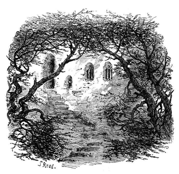 Framed Print : The Hermitage, Warkworth, 1881. Creator: Unknown Framed Print : The Hermitage, Warkworth, 1881. Creator: Unknown