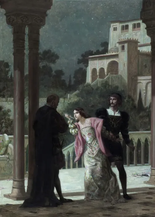 Framed Print : Hernani; - last act, 1903. Creator: Louis Edouard Paul Fournier Framed Print : Hernani; - last act, 1903. Creator: Louis Edouard Paul Fournier
