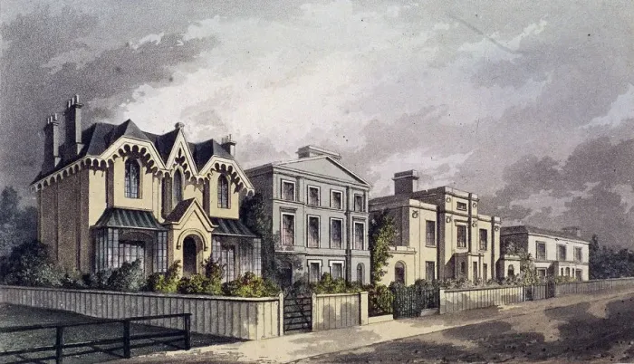Framed Print : Herne Hill, Camberwell, London, 1825