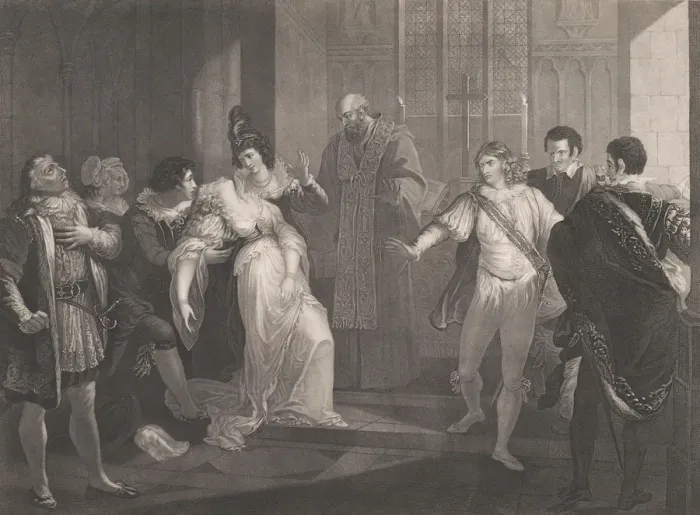 Framed Print : Hero Fainting in Church (Shakespeare, Much Ado About Nothin Framed Print : Hero Fainting in Church (Shakespeare, Much Ado About Nothin