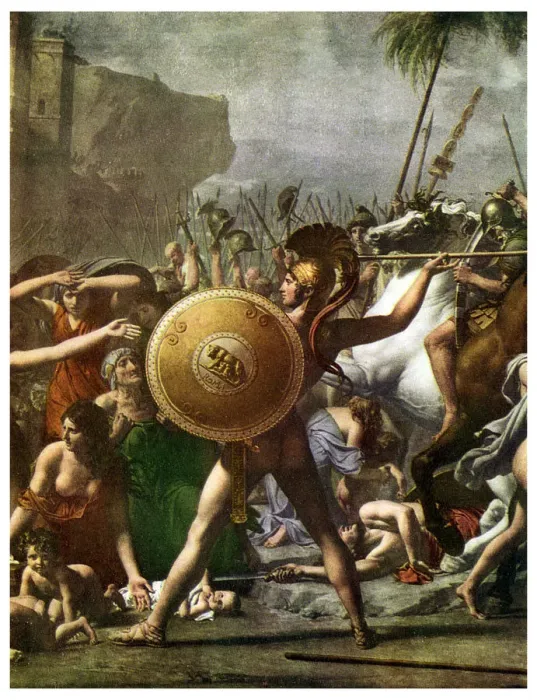 Framed Print : Hero worship: detail from The Intervention of the Sabine Women, 1799 (1956) Framed Print : Hero worship: detail from The Intervention of the Sabine Women, 1799 (1956)