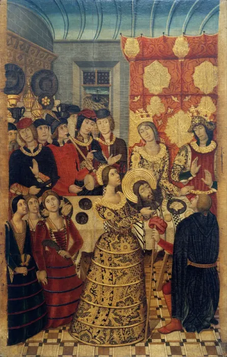 Framed Print : Herods Feast. Artist: Garcia de Benavarre, Pedro (active 1445-1485) Framed Print : Herods Feast. Artist: Garcia de Benavarre, Pedro (active 1445-1485)