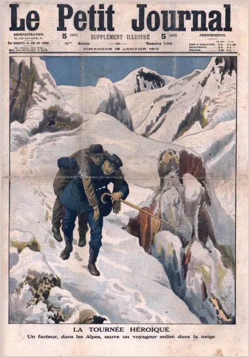 Framed Print : A heroic act, 1914. Creator: Unknown Framed Print : A heroic act, 1914. Creator: Unknown