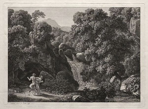 Heroic Landscape: The Satyr and the Nymph, 1799. Creator: Johann Christian Reinhart (German