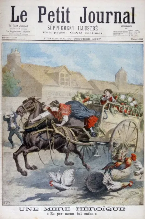 Framed Print : An heroic mother, 1897. Artist: Henri Meyer Framed Print : An heroic mother, 1897. Artist: Henri Meyer