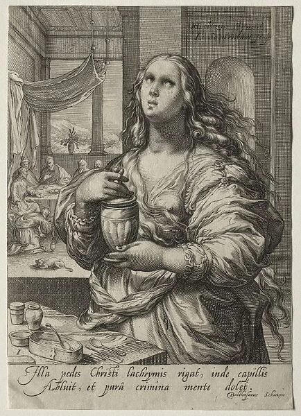 Heroines of the New Testament: Mary Magdalen. Creator: Jan Saenredam (Dutch, 1565-1607)