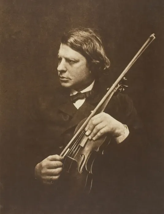 Framed Print : Herr Joseph Joachim, 1868, printed 1875. Creator: Julia Margaret Cameron Framed Print : Herr Joseph Joachim, 1868, printed 1875. Creator: Julia Margaret Cameron