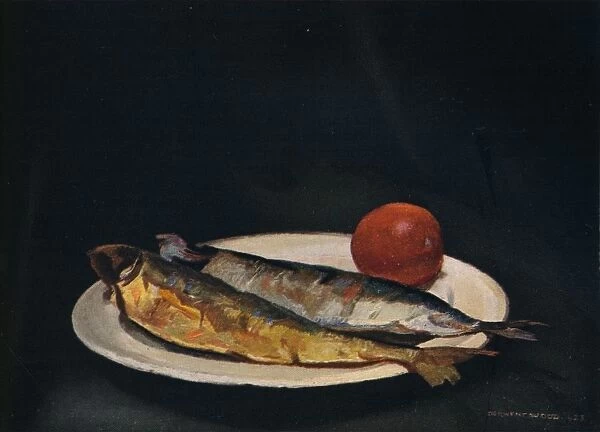 Herrings on a Plate, c1910. Artist: Francis Derwent Wood