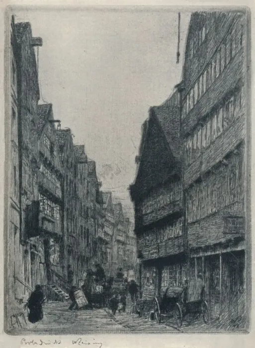 Framed Print : Herrlichkeit, Hamburg, c1913. Artist: Walter Zeising Framed Print : Herrlichkeit, Hamburg, c1913. Artist: Walter Zeising