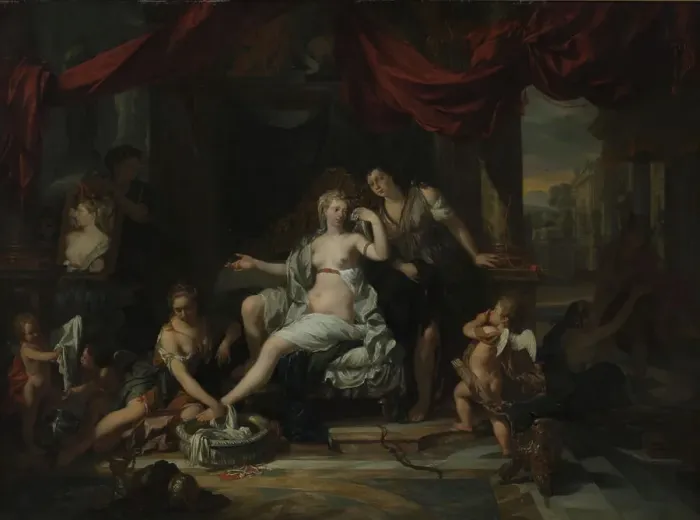 Framed Print : Herse Preparing to Receive Mercury, 1665-1693. Creator: Jan Verkolje Framed Print : Herse Preparing to Receive Mercury, 1665-1693. Creator: Jan Verkolje