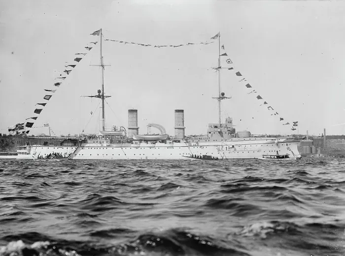 Framed Print : Hertha - German vessel, 1914. Creator: Bain News Service