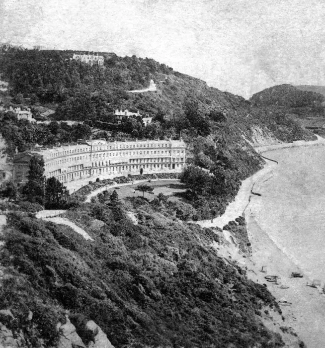 Framed Print : Hesketh Crescent, Torquay, Devon, early 20th century Framed Print : Hesketh Crescent, Torquay, Devon, early 20th century