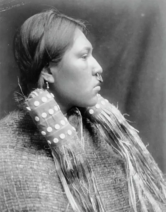 Framed Print : A Hesquiat maiden, c1910. Creator: Edward Sheriff Curtis Framed Print : A Hesquiat maiden, c1910. Creator: Edward Sheriff Curtis